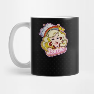 Vintage aestheticsbgirl face pink canvas Mug